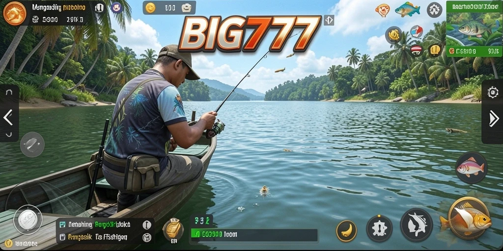 Tampilan gameplay <strong>BIG777</strong> yang menakjubkan dengan aksi memancing seru.