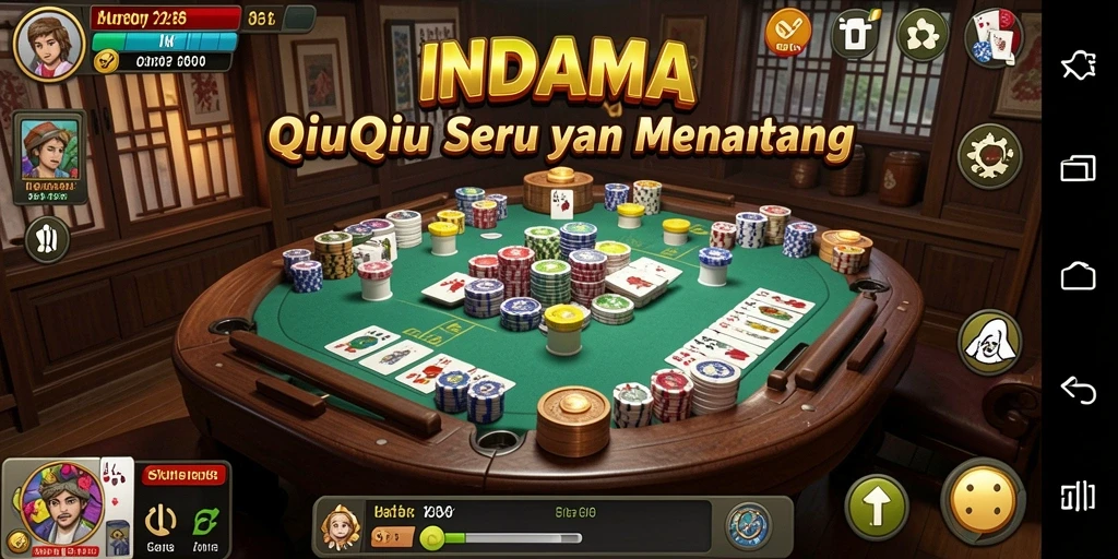 Tampilan gameplay QiuQiu yang menarik dan interaktif.