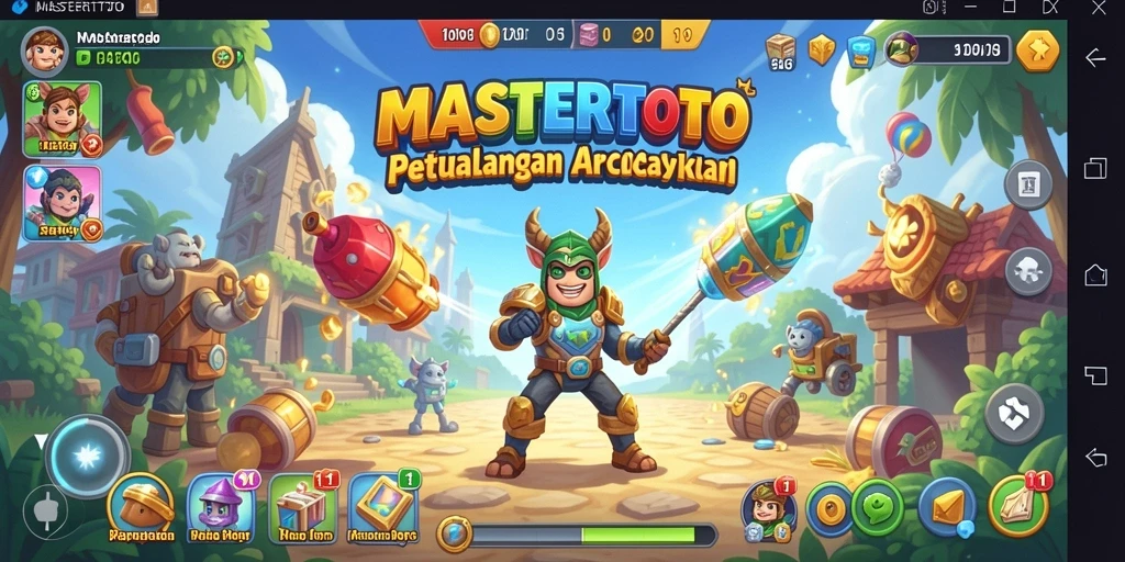 Tampilan gameplay seru dari MASTERTOTO dalam aksi penuh warna.