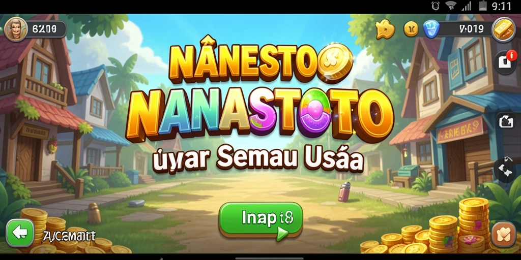 Tangkapan layar gameplay NANASTOTO yang menampilkan keseruan permainan Idle.
