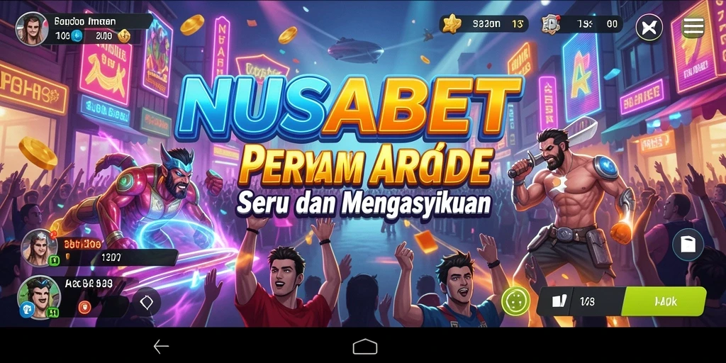 Tampilan gameplay NUSABET yang seru dan menarik.