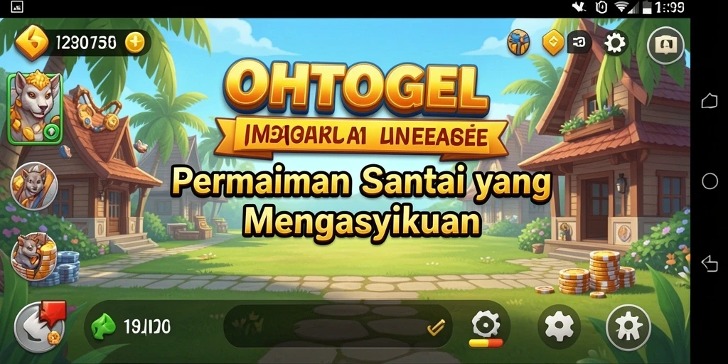 Tampilan gameplay OHTOGEL yang menenangkan dan penuh warna.