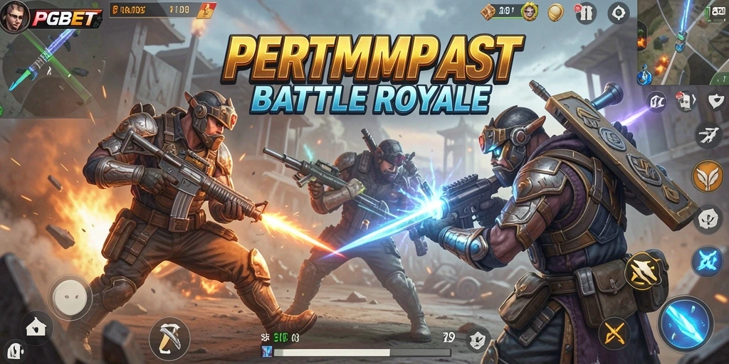 Tangkapan layar dari gameplay seru PGBET dalam pertempuran Battle Royale.
