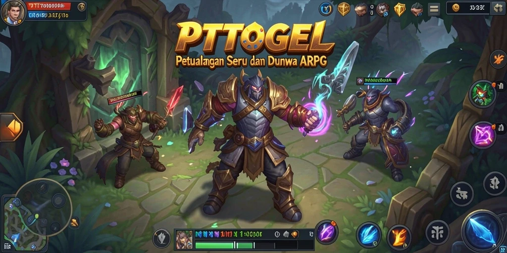 Tampilan gameplay menegangkan dalam petualangan ARPG.