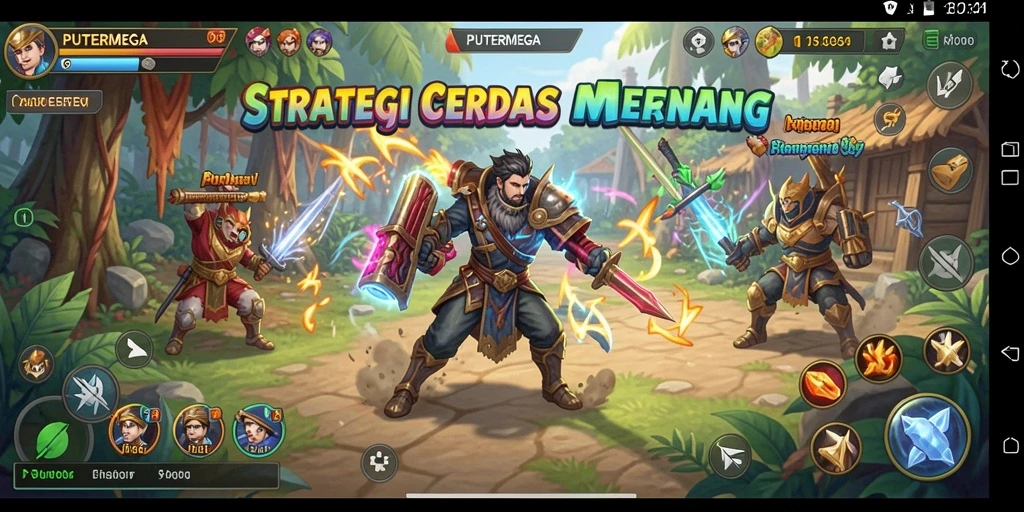 Gameplay PUTERMEGA dengan grafis yang menarik dan karakter unik.