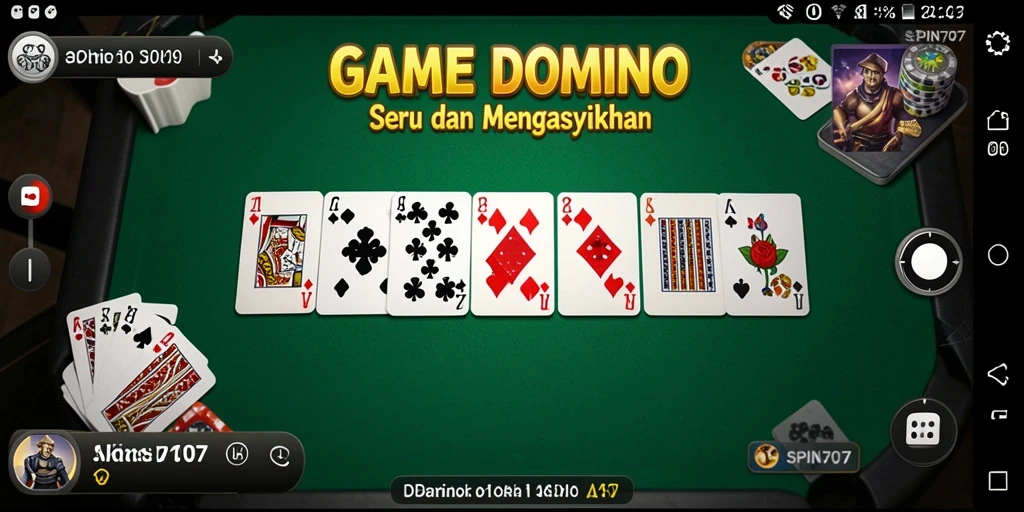 Screenshot gameplay SPIN707 yang penuh dengan aksi Domino.